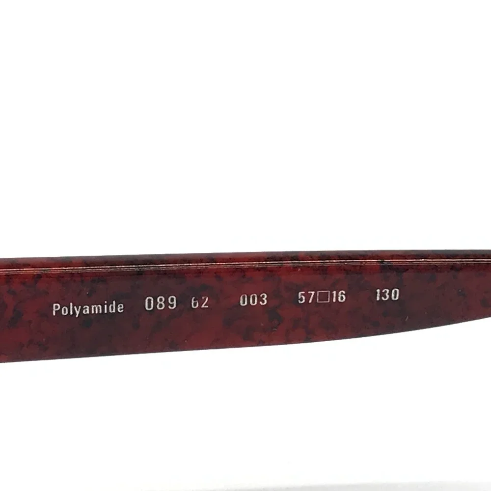 Vintage Les Lunettes Essilor Eyeglasses Frames 089 62 003 Red Half Rim 57-16-130